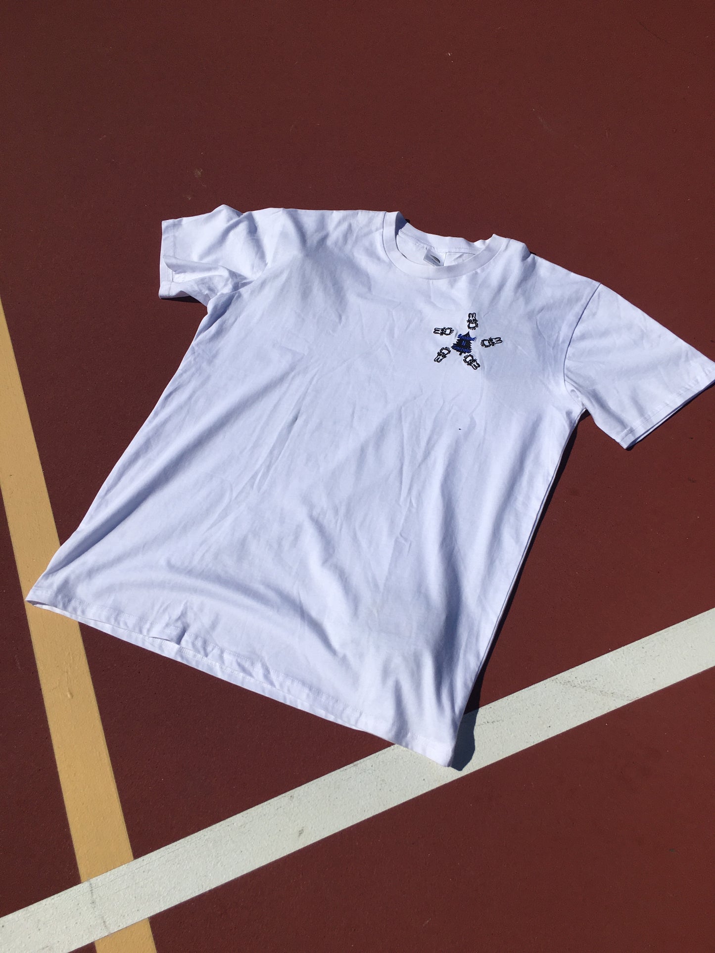 Soaked N' Secreto Embroidery White Tee