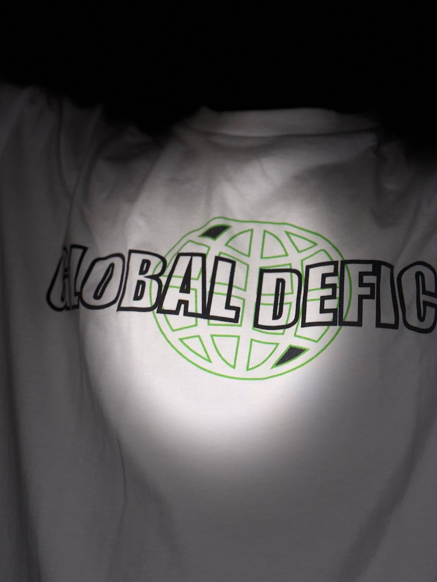Global Deficit Tee (Neon Green)