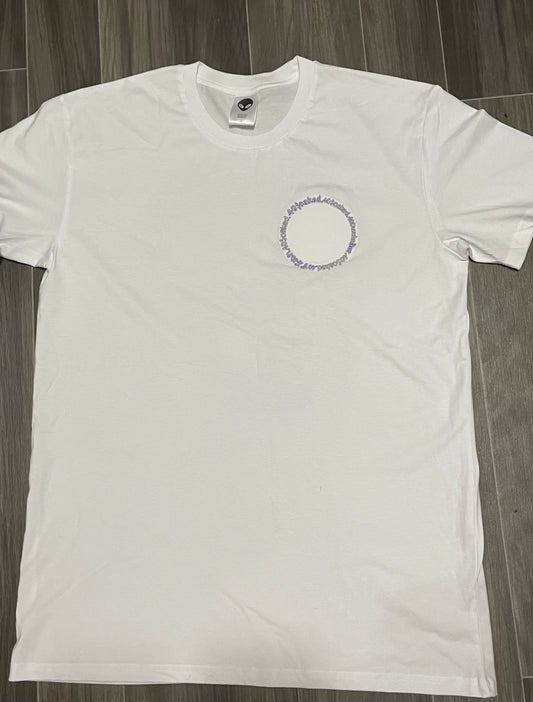 PURPLE ASCII SKULL TEE