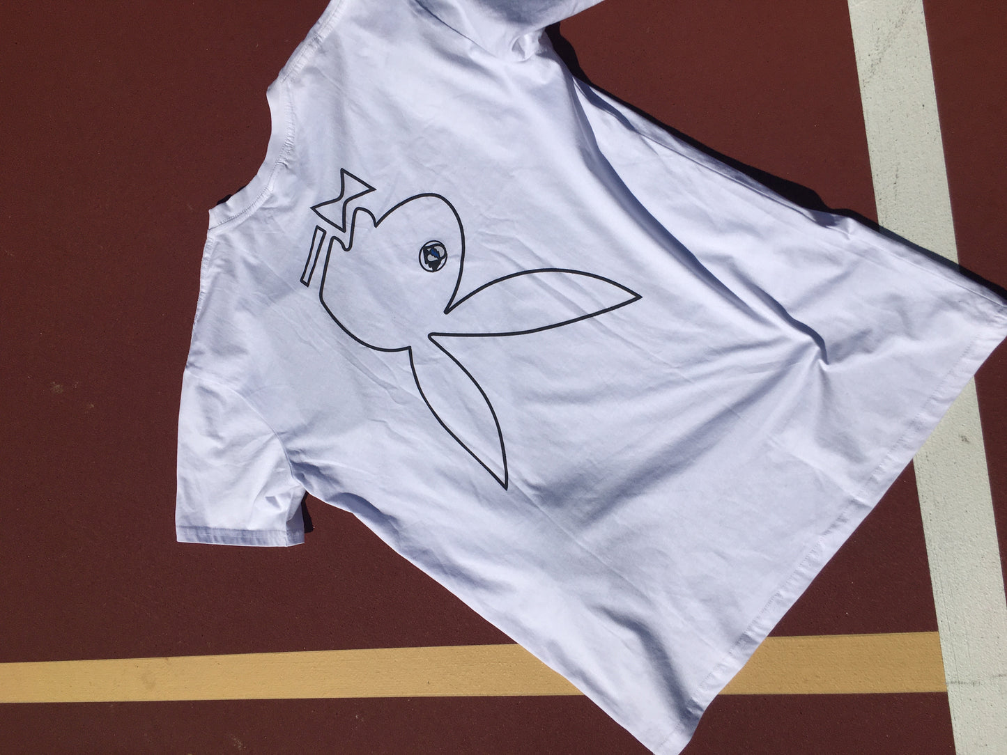 Soaked N' Secreto Embroidery White Tee