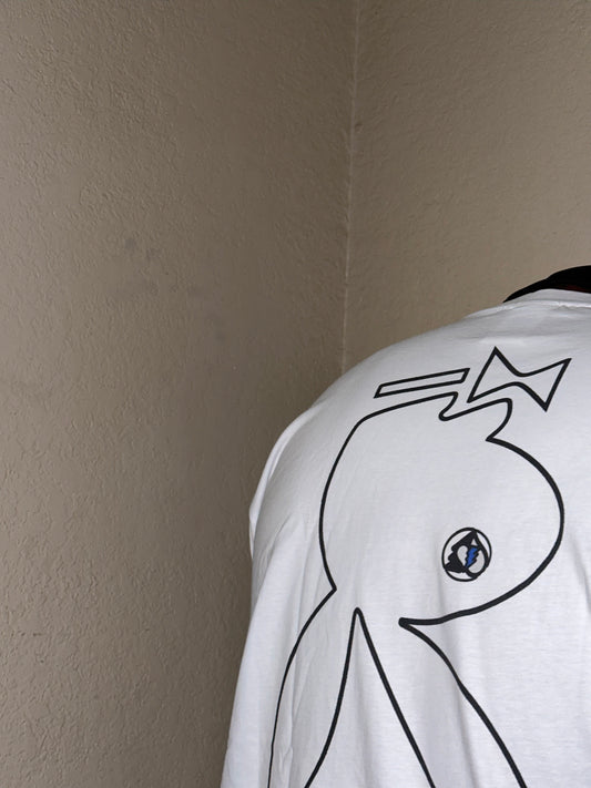 Soaked N' Secreto Embroidery White Tee