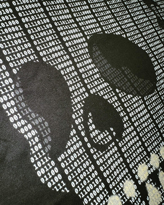 ASCII White Skull Tee
