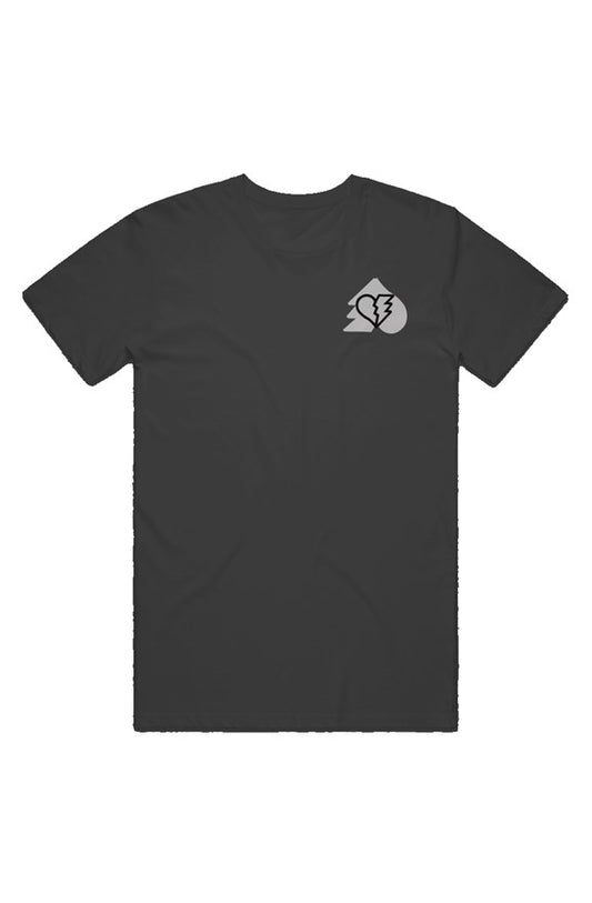 40$oaked Logo Tee Silver/Black